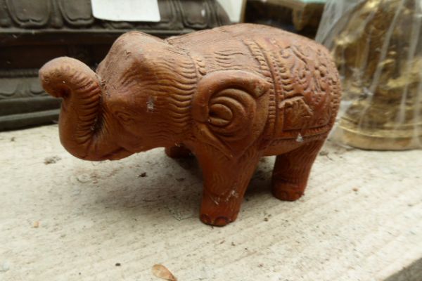 Elefant - Tonfigur aus Bastar