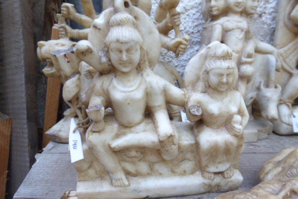 Shiva Parvati - Flußfund aus dem Ganges