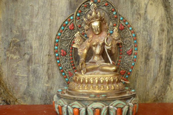 Tara - Shakjabronze vergoldet aus Nepal