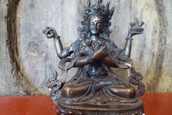 Chenresi - verlorene Form Bronze aus Nepal