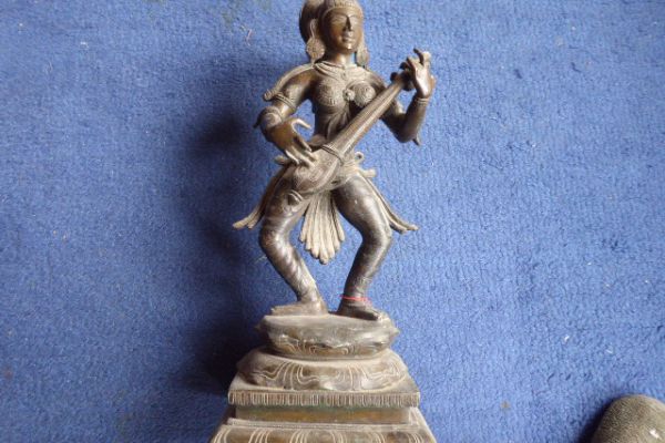 Sarasvati - südindische Bronze
