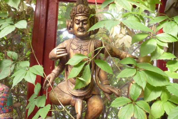 Dharmapala - Holzfigur