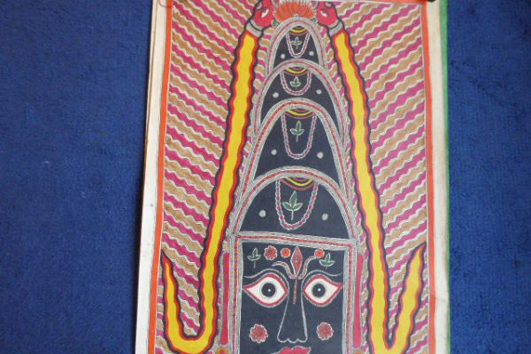 Shiva Lingam Madhubani Malerei - Asiatica Foth