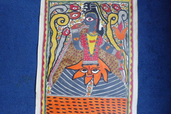 Shiva Madhubani Malerei - Asiatica Foth