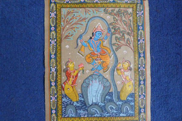 Krishna Malerei aus Orissa - Asiatica Foth 