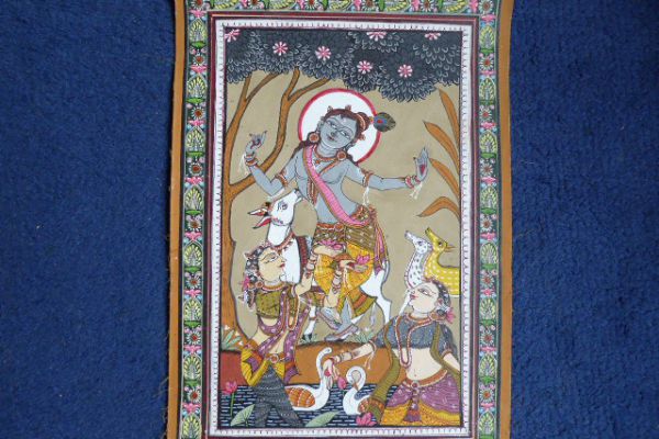 Krishna Malerei aus Orissa - Asiatica Foth