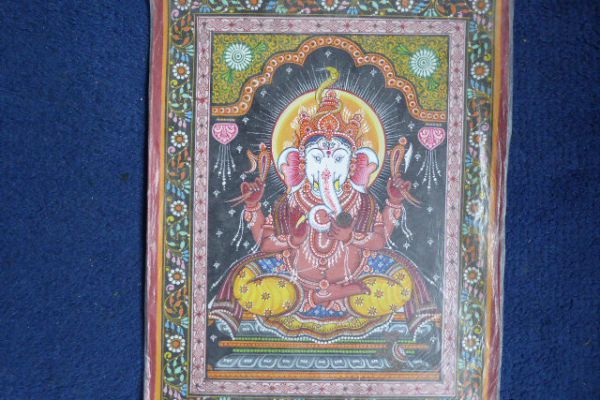 Ganesha Malerei aus Orissa - Asiatica Foth