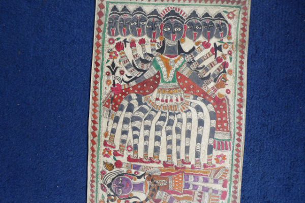 Kali Madhubani Malerei - Asiatica Foth