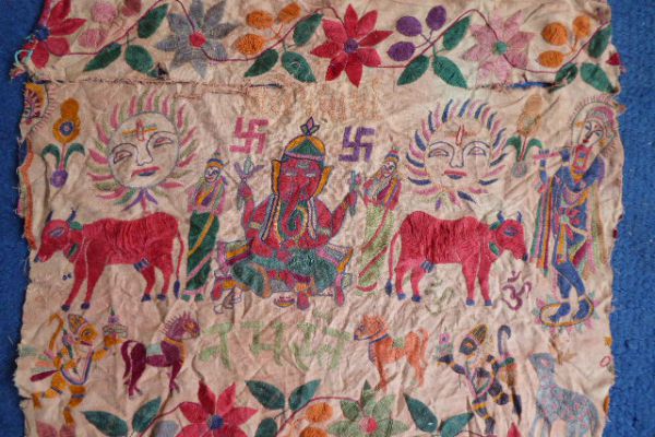 Ganesha Banjara Stickerei Rajasthan - Asiatica Foth